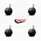 Service Caster 2'' Floor Safe Black Hooded Twin Wheel Caster 3/8 Threaded Stem, 4PK SCC-TS02S50D-NYU-FB-381634-4 - alternate 3